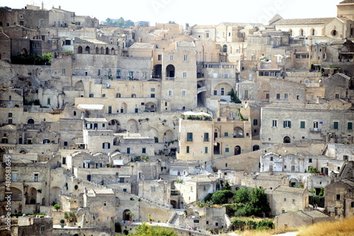 ITALY-Matera is a city located on a rocky outcrop in Basilicata, in Southern Italy. It includes the Sassi area, a complex of Cave Houses carved into the mountain © GCphotographer