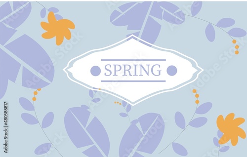 Background with leaves.