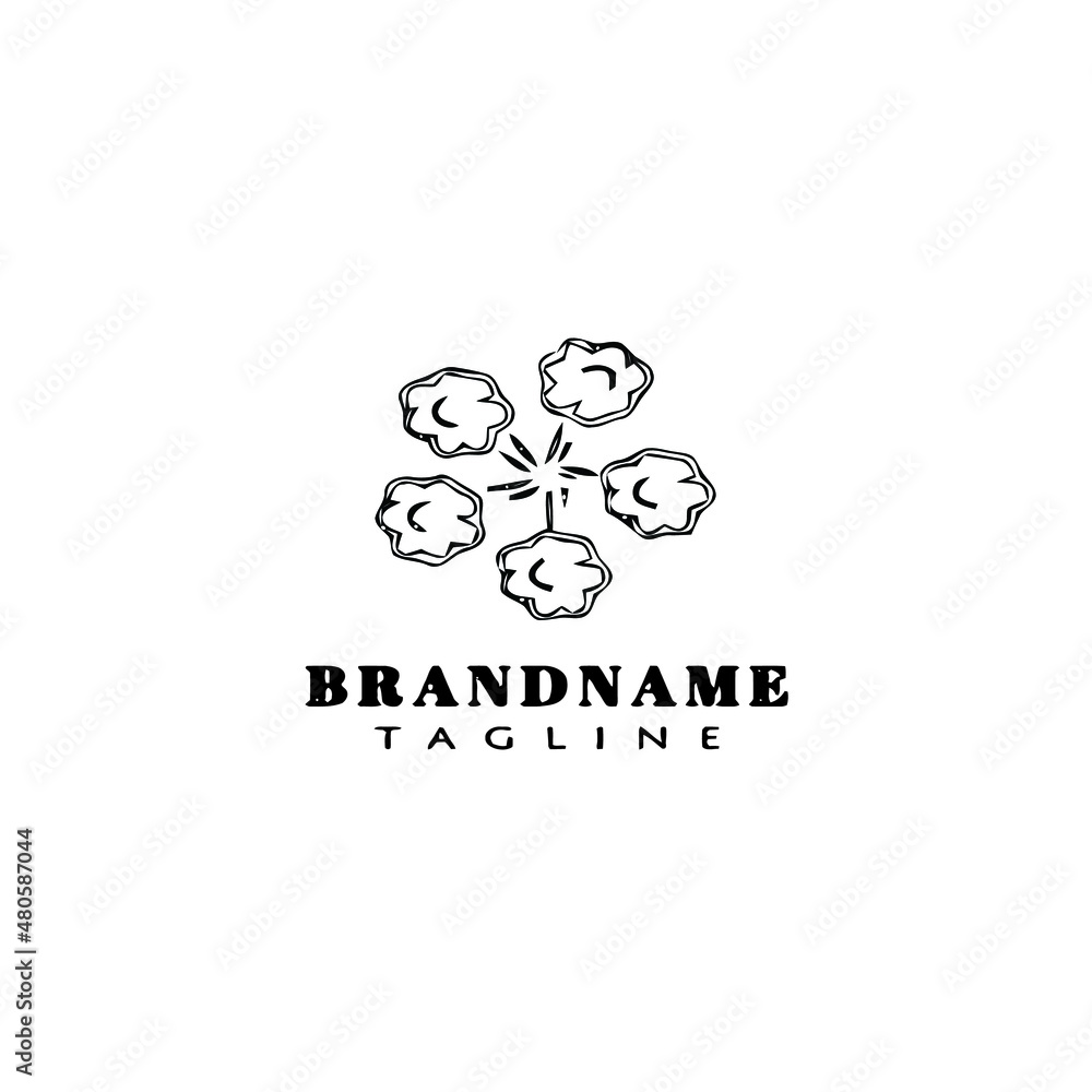 dust clouds logo cartoon icon design template black isolated vector illustration dust clouds logo cartoon icon design template black isolated vector illustration