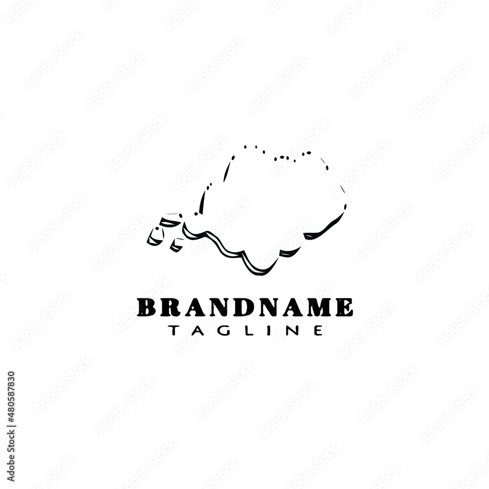 dust clouds logo cartoon icon design template black isolated vector illustration dust clouds logo cartoon icon design template black isolated vector illustration