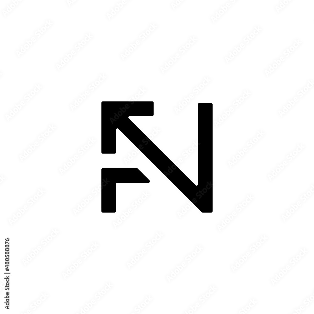 FN letter logo, simple elegant abstract FN letter logo, simple elegant abstract
