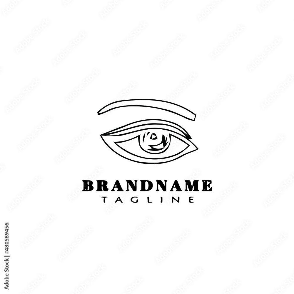 cute eye logo icon design vector vector illustration cute eye logo icon design vector vector illustration