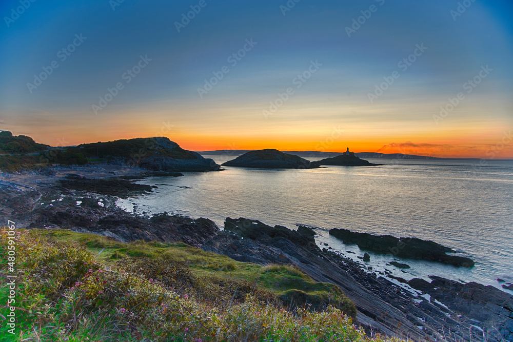 Bracelet Bay, Swansea, Wales, Sunrise