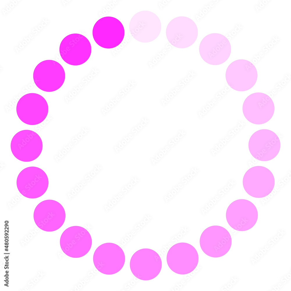 Circle Of Pink Dots