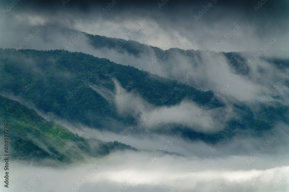 雲海と山並み 雲海と山並み