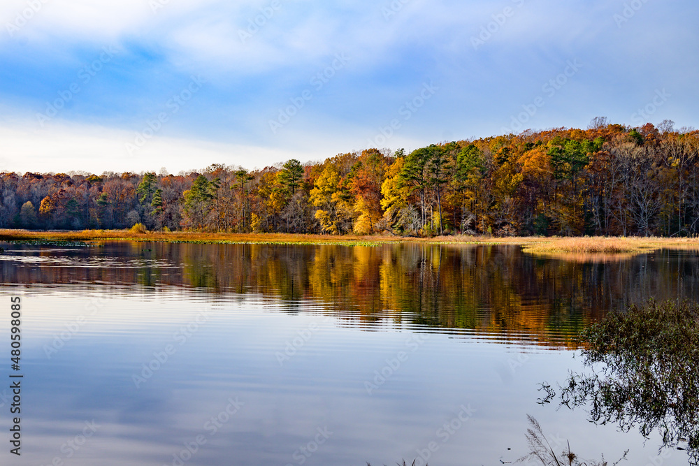 Autumn in Pocahontas Park in Virginia