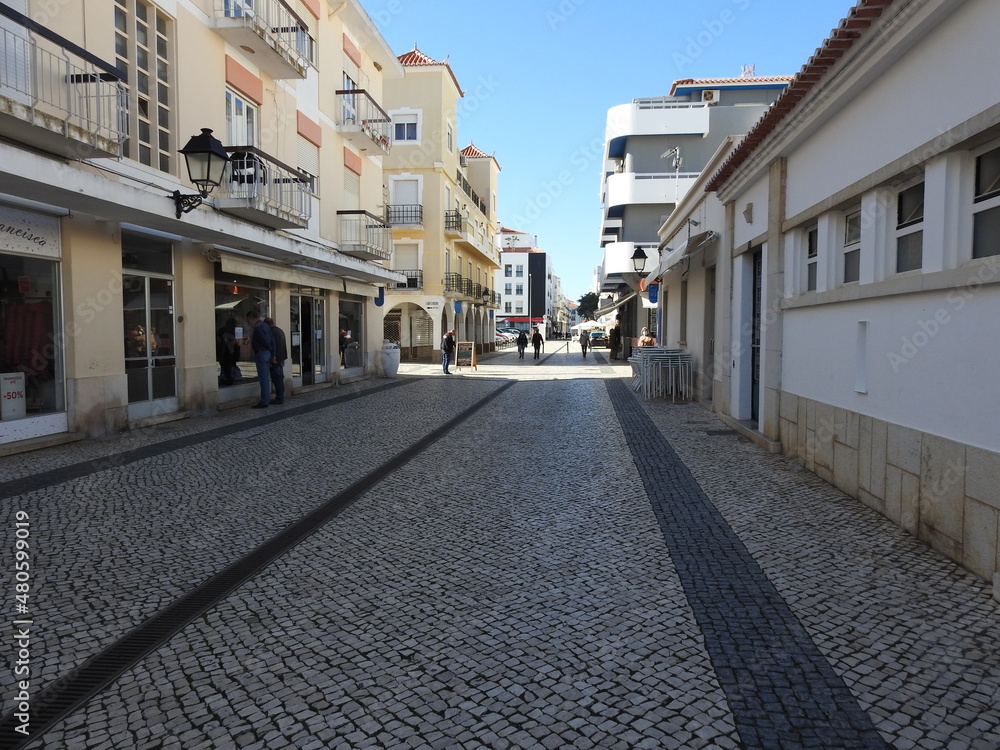 Fototapeta premium Vila Real de Santo António, Portugal - November 13, 2021 Historic Center of Vila Real de Santo António