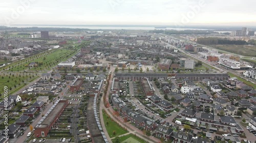 Wallpaper Mural Almere Poort, The Netherlands, suburb residential area. New modern build sustainbale residential area housing. Torontodigital.ca