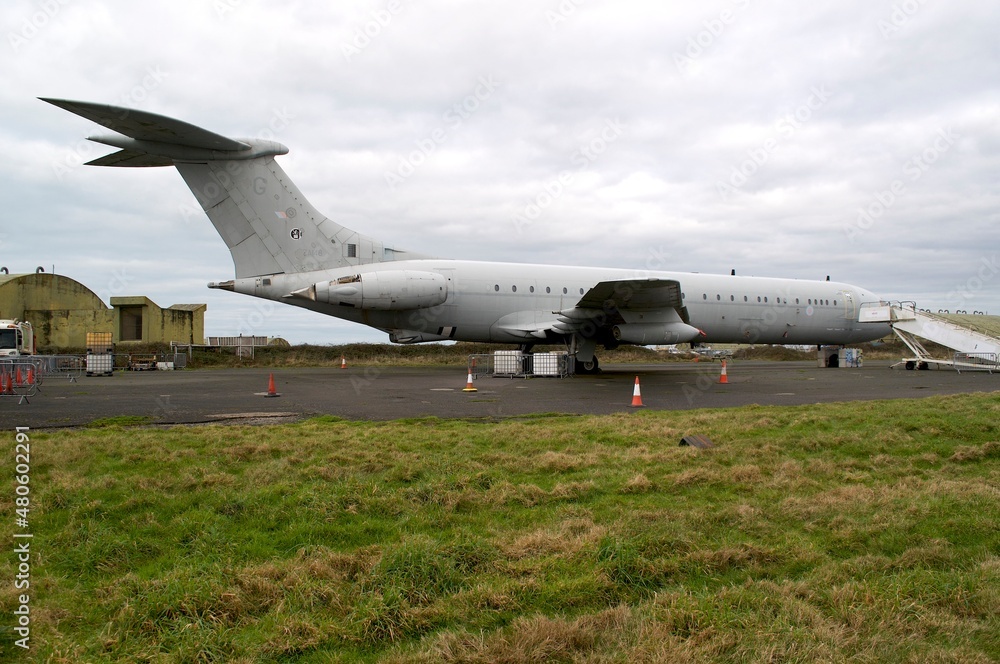 1967 Vickers VC10 aerial tanker and aircraft refueler RAF Newquay Cornwall England UK 1967 Vickers VC10 aerial tanker and aircraft refueler RAF Newquay Cornwall England UK