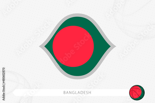 Bangladesh flag for basketball competition on gray basketball background. Free Download Bangladesh flag for basketball competition on gray basketball background. - GFXLoad