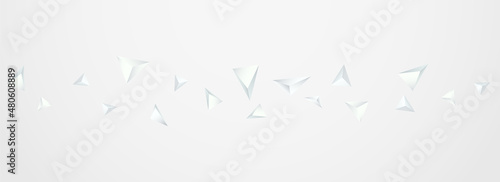 Transparent Triangle Modern Vector Panoramic Gray