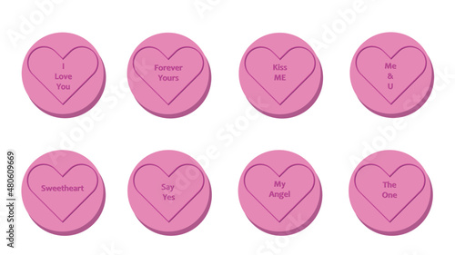 Candy love hearts