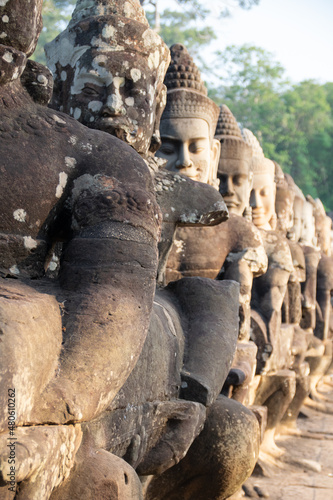 Buddha sculptures Angkor Wat Cambodia