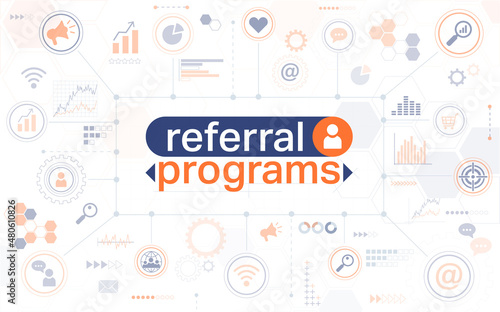 Referral programs horizontal web banner