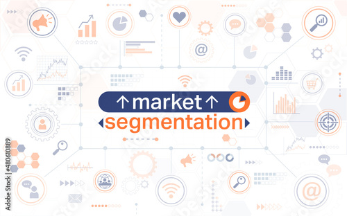 Market segmentation horizontal web banner