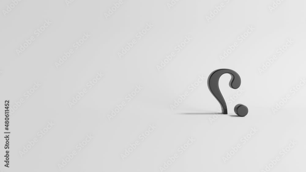 Bouncing Question Mark Background. 4K Bouncing Question Mark Background. 4K
