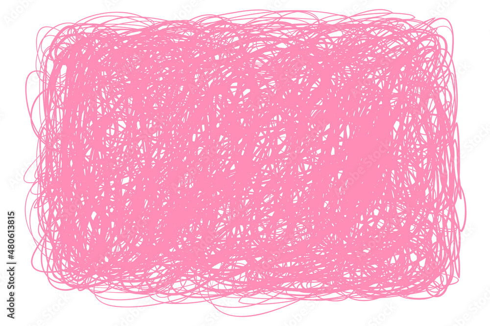 Fototapeta premium Chaos on white. Abstract tangled texture. Random chaotic lines. Hand drawn dinamic scrawls. Rectangle background with stripes. Linear pattern
