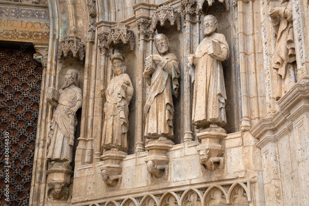 Saints on St Mary Church Facade, Morella