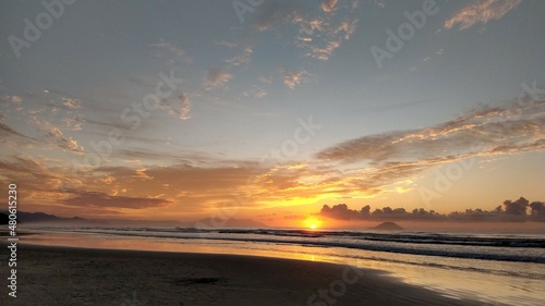 sunset on the beach