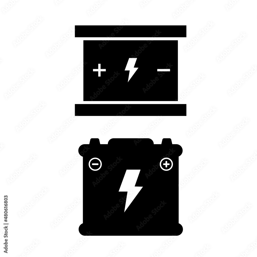 accu battery icon set. vector illustration Stock Vector Adobe Stock