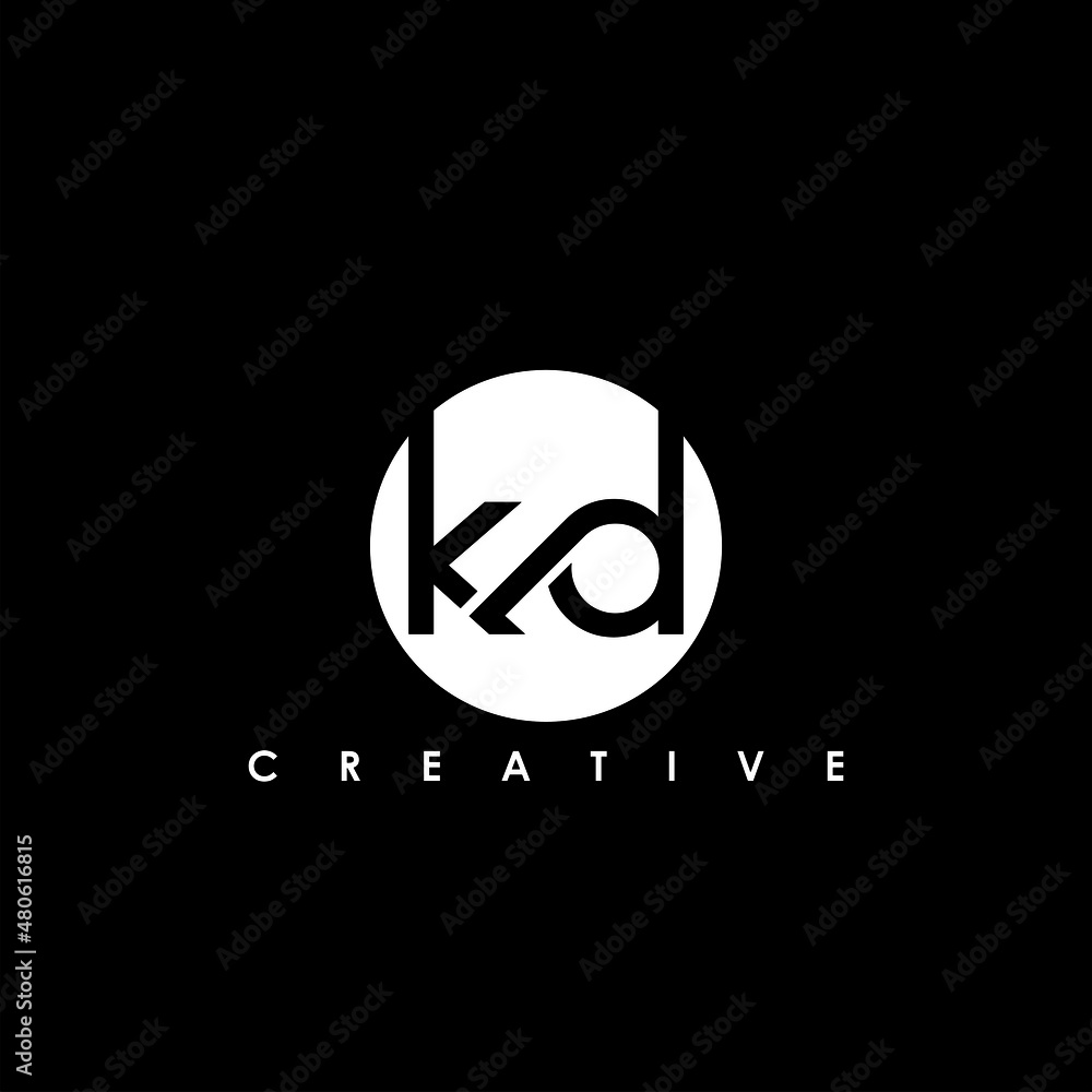 KD Letter Initial Logo Design Template Vector Illustration KD Letter Initial Logo Design Template Vector Illustration