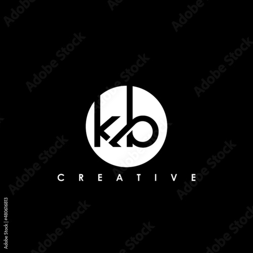 Foto KB Letter Initial Logo Design Template Vector Illustration