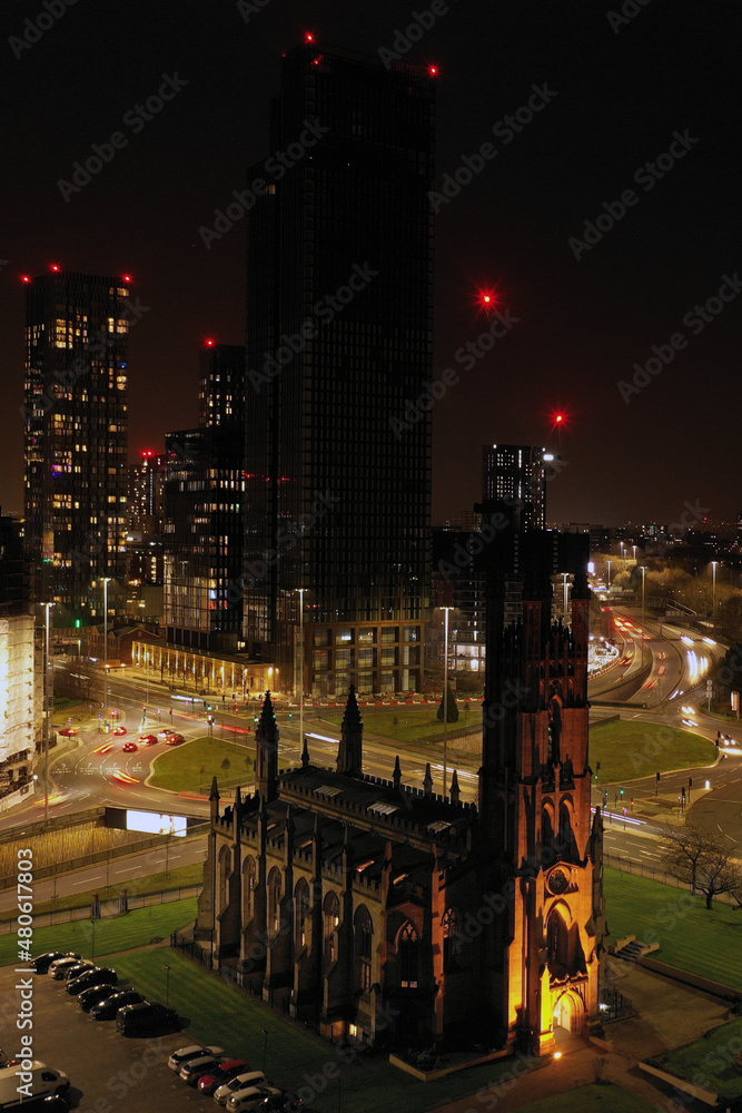 Fototapeta premium night time in the city