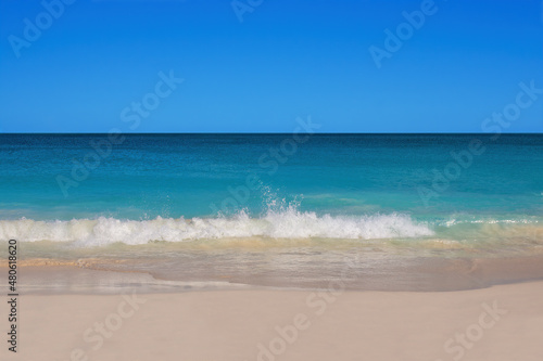 Fototapeta Naklejka Na Ścianę i Meble -  Turks and Caicos Wave and Clear