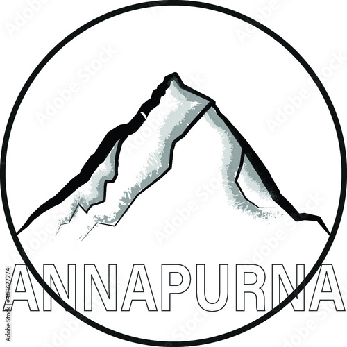 silhouette of a mountain Annapurna