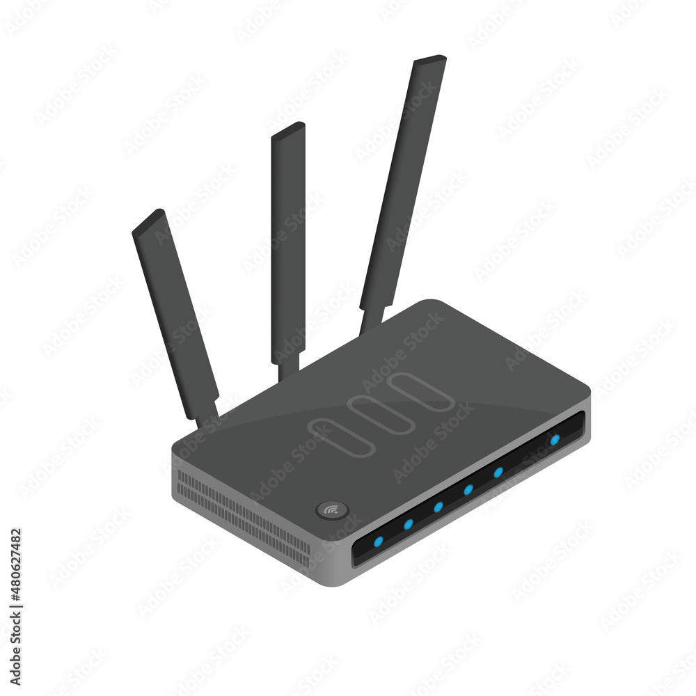 Fototapeta premium Router isometric icon, great design for any purposes.