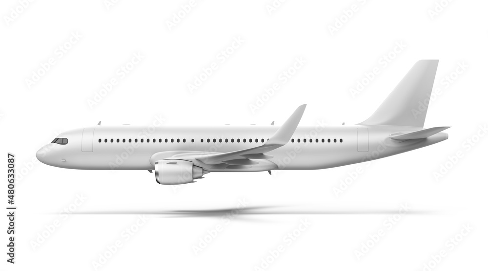 3d rendering mock up  plane