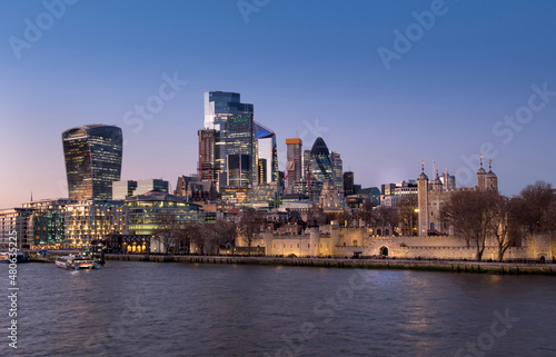 UK, England, London, city Tower dusk photo
