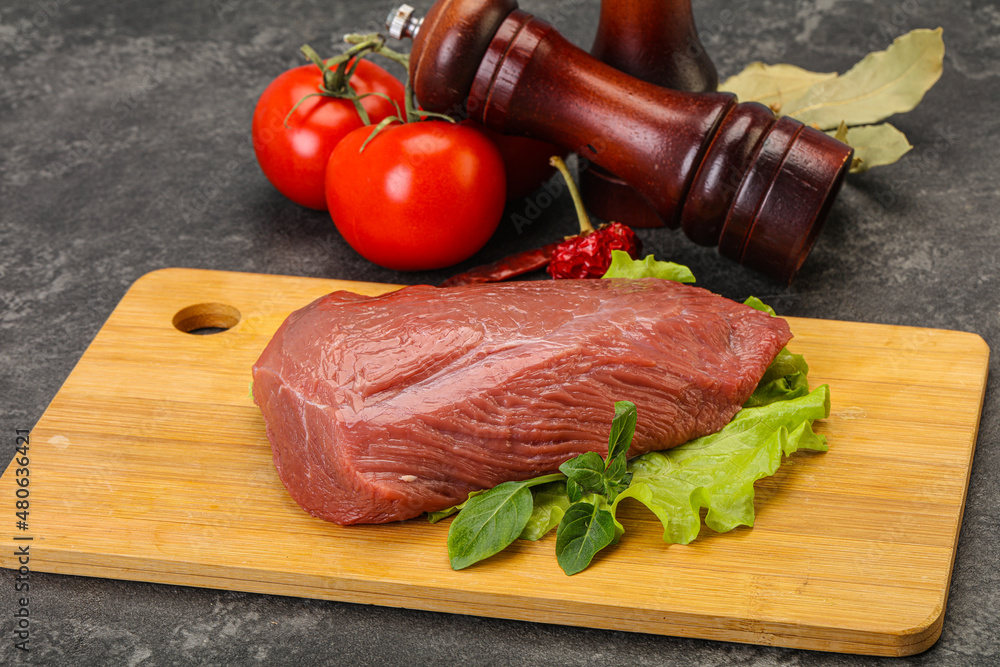 Raw beef piece for cooking Raw beef piece for cooking