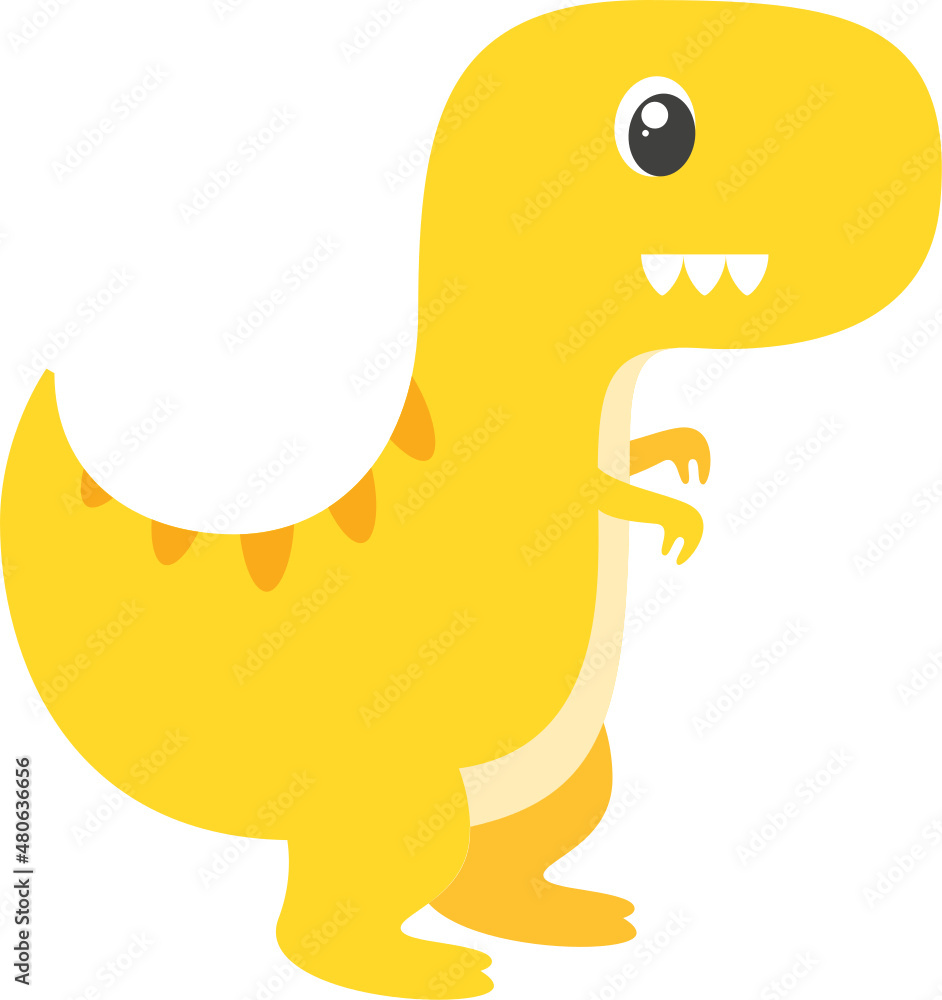 Fototapeta premium Yellow Dinosaur