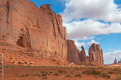 Gathering of Red Rocks in the Desert