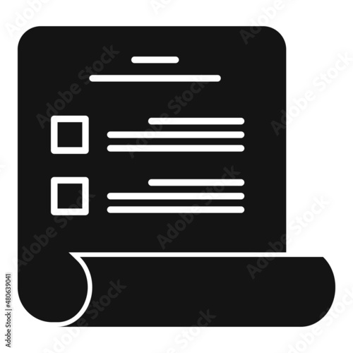 Reference exam icon simple vector. Student book