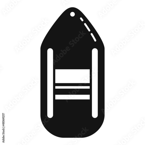 Lifeguard buoy icon simple vector. Beach life