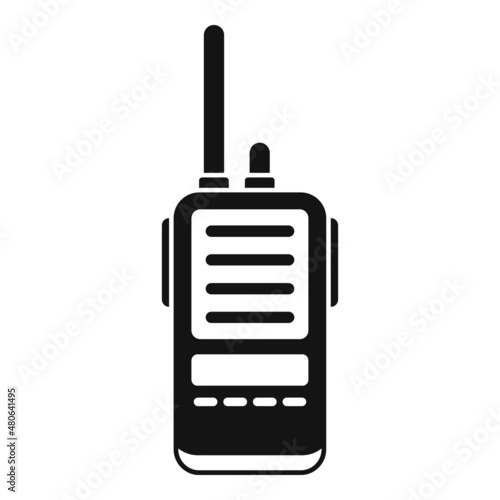 Rescue walkie talkie icon simple vector. Radio transceiver photo