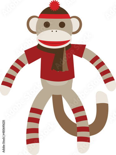 Sock Monkey Knit Puppet