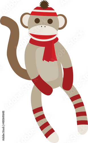 Sock Monkey Knit Puppet