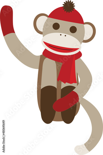 Sock Monkey Knit Puppet
