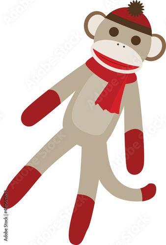 Sock Monkey Knit Puppet