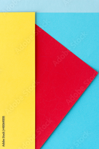 yellow, red and blue paper background