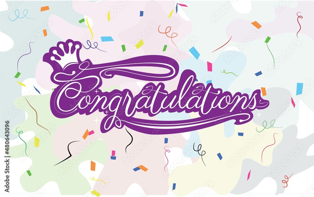 Congratulations. Vector design for congratulations invitations ...
