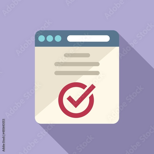 Payment subscription icon flat vector. Model service