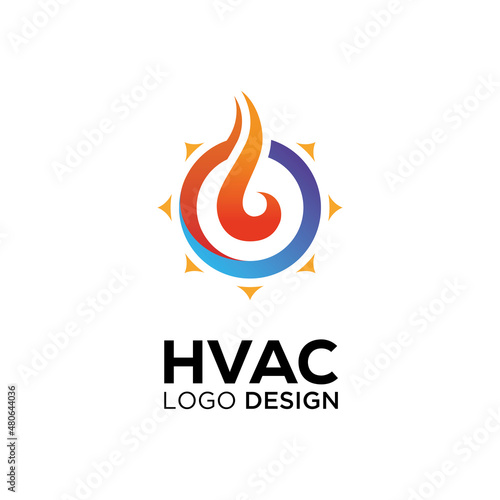 Air conditioning and refrigeration logo design for your company