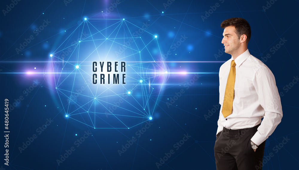 businessman thinking about security concept businessman thinking about security concept