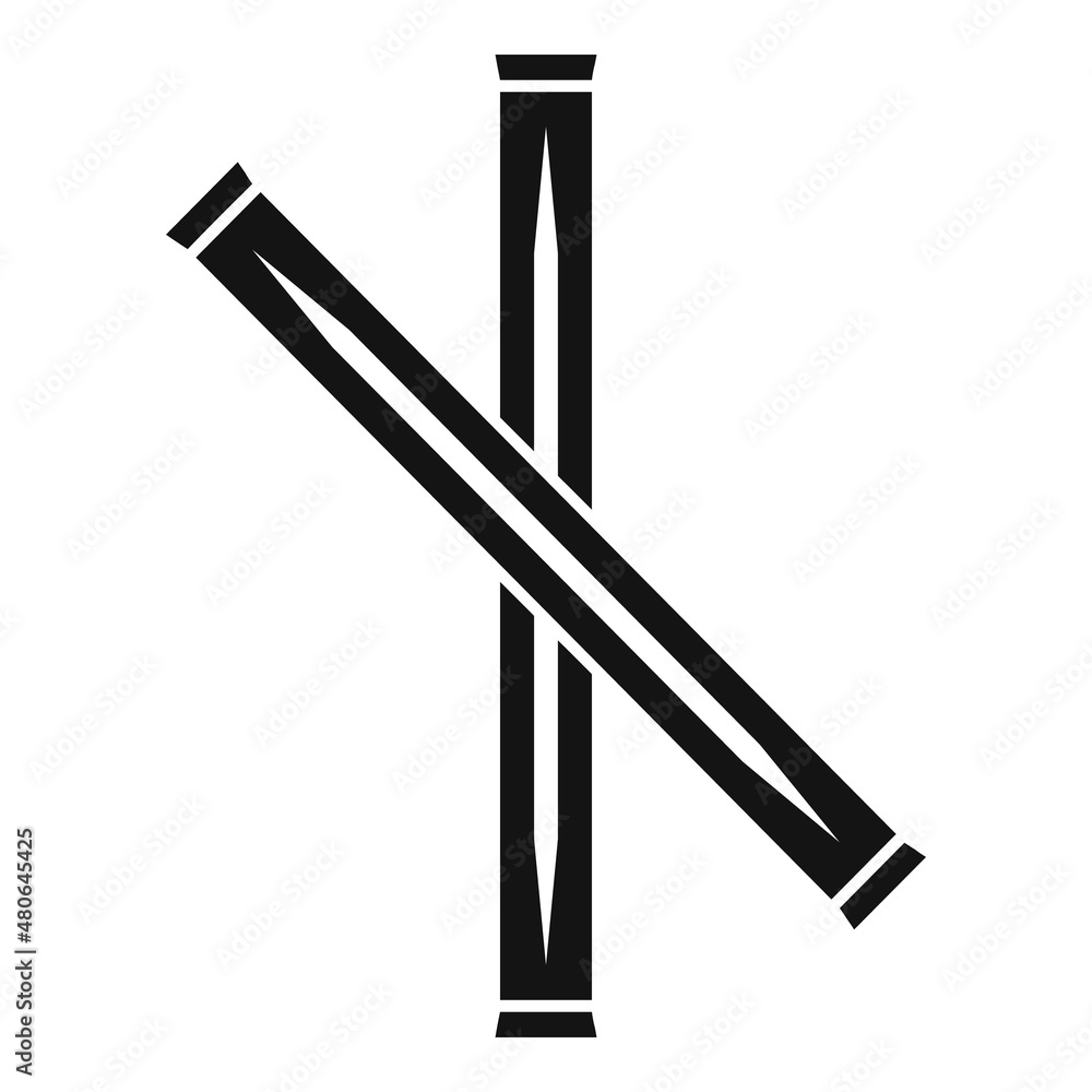 Dental toothpick icon simple vector. Tooth pick Dental toothpick icon simple vector. Tooth pick