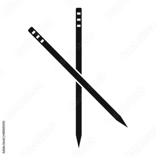 Drink toothpick icon simple vector. Tooth pick