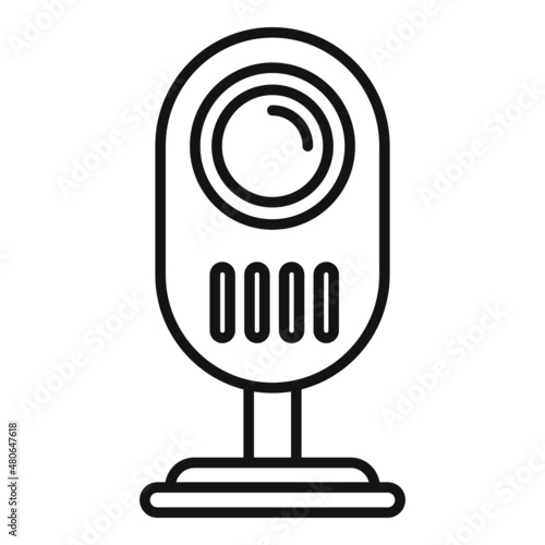 Nanny baby monitor icon outline vector. Radio care